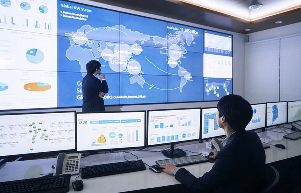 CJ대한통운 통합관제센터(CJ대한통운 제공)