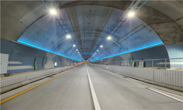 보령 해저터널 내부 모습.(국토교통부 제공)