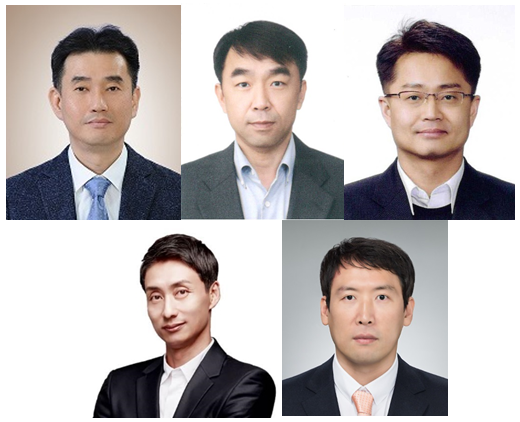 삼성전기가 9일 ‘2022년 정기 임원 인사’를 단행하고 20명을 승진시켰다. 부사장으로 승진한 5명은 김종한 부사장, 박봉수 부사장, 배광욱 부사장, 조정균 부사장, 유호선 부사장이다. (이상 왼쪽 상단부터 시계방향)