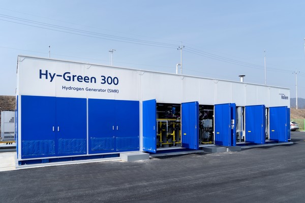 수소융복합충전소에 설치된 현대로템 수소추출기 (현대로템 제공)