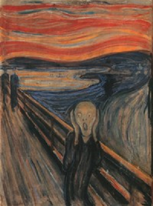 에두바르트 뭉크, (절규), 19세기, 캔버스에 유채, 오슬로 뭉크미술관.