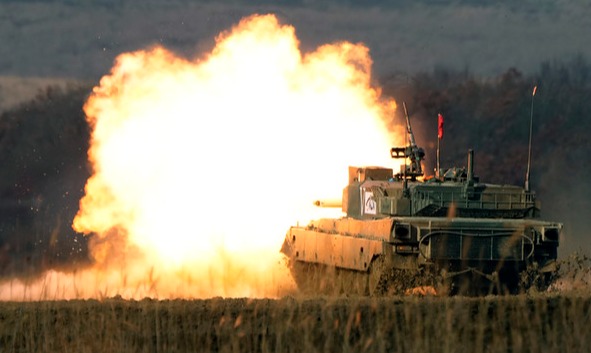 일본 육상 자위대의 훈련 모습. [사진=뉴시스]