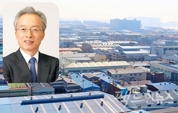 최진식 한국중견기업회장이 29일 신년사를 통해 민간 주도의 경제 성장을 이끌겠다고 천명했다. 인천 남동공단 전경. [사진=스페셜경제, 중견련]