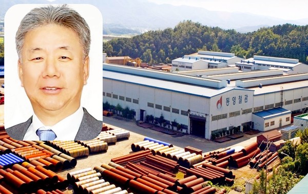 박효상 KBI 그룹 회장이 올해 연결기준 매출 3조원 달성에 파란불을 켰다.그룹의 주력인 대구경 강관 업체 동양철관이 일본 기업에 제품을 공급해서다. 충남 천안 동양청관 공장. [사진=KBI그룹]