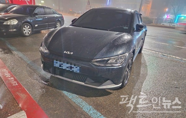 지난해 미국 수출이 전년보다 268% 급증한 기아차 EV6. [사진=정수남 기자]