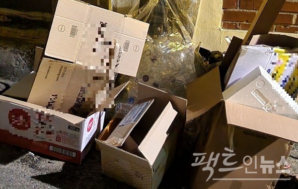 같은 이유로 명절에는 생활쓰레기 역시 풍부하다. [사진=정수남 기자]  