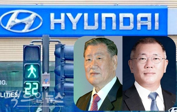 정의선 현대차 회장이 대표이사에 오른지 4년 만에 부친 정몽구 명예회장의 종전 최고 실적을 지난해 돌파했다. [사진=정수남 기자. 현대차]