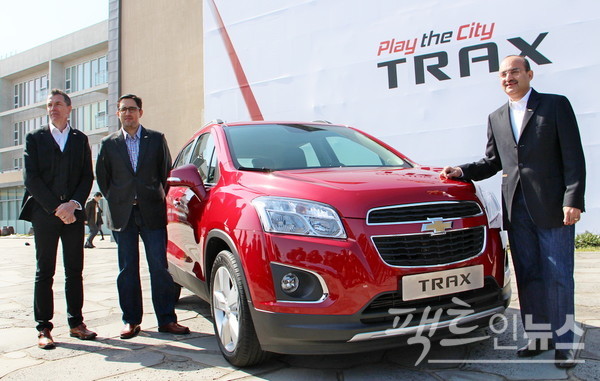 트랙스는 2013년 1월 제주 출시 행사를 통해 국내 소형 SUV 시장을 개척했다. 제주 출시 행사 모습. [사진=팩트인뉴스]