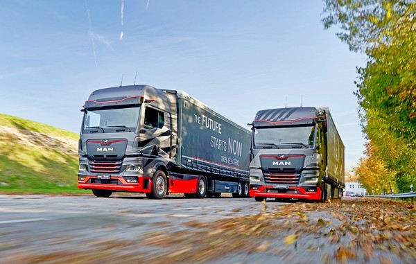 만트럭버스가 전기트럭 MAN e트럭을 물류기업인 DB 쉥커에 100대 공급한다. [사진=만트럭버스]