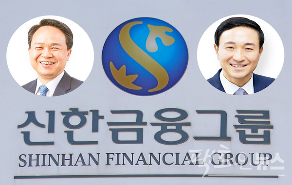 1월 취임한 문동권 신한카드 사장이 모기업인 신한금융지주와 악연을 올해 끊을 수 있을지 업계 이목이 쏠리고 있다. (왼쪽부터)진옥동 신한지주 신임 회장과 문동환 신임 사장. [사진=팩트인뉴스, 신한지주]