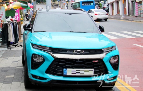 플레인에서 나오는 트레일블레이저 항공사는 GM의 소형 SUV 트레일블레이저(개척자)를 떠오르게 한다. 트레일블레이저는 2020년 초 국내 들어왔다. [사진=정수남 기자]