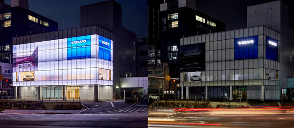 22일 소등한 볼보 부천전시장. [사진=볼보코리아]