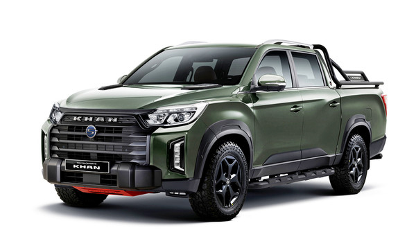 KG 모빌리티의 올해 수출을 주도하고 있는 신형 렉스턴 스포츠 칸. [사진=KG 모빌리티]