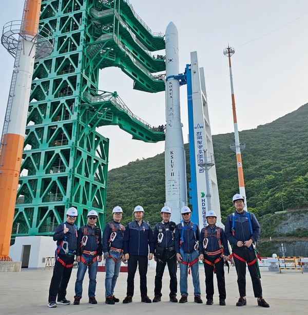 KAI가 핵심 역할을 한 누리호 발사 전 모습. [사진=KAI]
