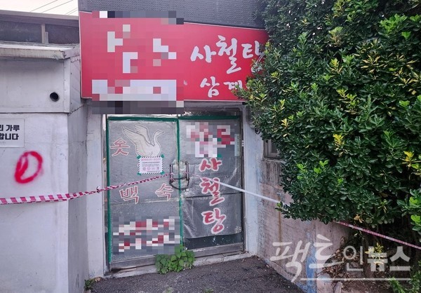 1986년 아시안게임과 1988년 올림픽을 기점으로 국내 보신탕, 개고기집 등이 사철탕집으로 이름표를 바꿔 달았다. 개고기를 먹는 행위가 외국인에게 협오감을 준다는 이유로. 아울러 당시 택시 뒤에 있는 ‘LPG택시’도 지웠다. 유사시 외국인이 두려워 한다고. 사철나무 옆에 사철탕집이 있다. [사진=정수남 기자]