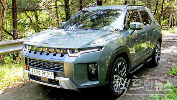 KG 모빌리티는 토레스와 신형 티볼리, 렉스턴 아레나 등 렉스턴 브랜드가 세계 시장을 질주한 덕으로 상반기 급성장했다. 토레스. [사진=정수남 기자]