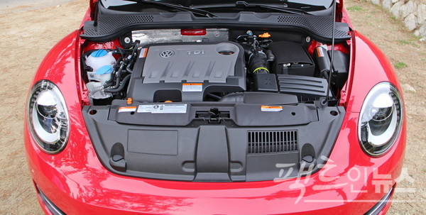 더비틀의 2000㏄ 엔진은 강력한 성능을 구현했다. [사진=정수남 기자]