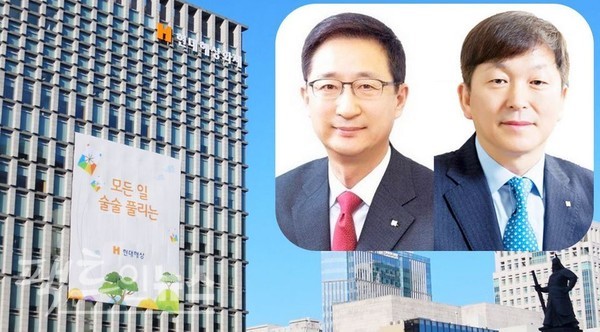 (왼쪽부터)조용일 대표이사 부회장과 김성재 대표이사 사장이 각자 대표 1년차인 지난해 선방하면서, 현대해상 주가가 상승세를 타고 있다. [사진=스페셜경제. 현대해상]