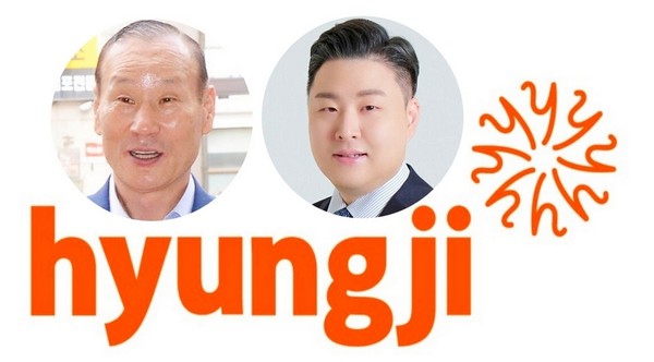 패션그룹형지 (왼쪽부터)최병오 회장, 최준호 부회장, [사진=패션그룹형지]