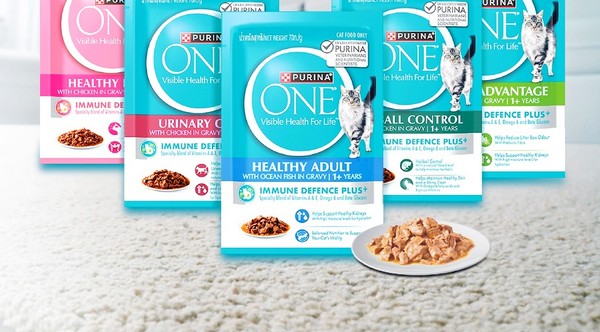 네슬레 퓨리나, 퓨리나 원 캣 습식 파우치 5종. [사진=네슬레 퓨리나]