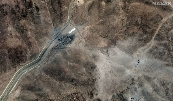 맥사 테크놀로지스가 제공한 지난 24일(현지 시간) 이란 포르도 농축 시설 모습. [사진=뉴시스]