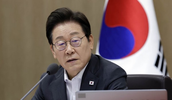  이재명 대통령이 22일 서울 용산 대통령실 청사에서 열린 국무회의에서 발언하고 있다.[사진=뉴시스]