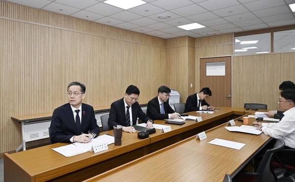 이형일 기획재정부 차관이 11일 세종시 정부세종청사에서 화상으로 열린 '거시경제금융회의'에서 발언하고 있다. [사진=기획재정부 ]