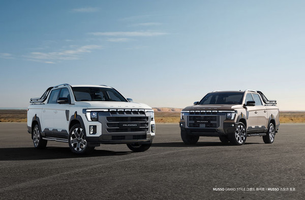 KG모빌리티(KGM)가 프로젝트명 'Q300'으로 개발해 온 차세대 픽업의 공식 차명을 '무쏘(MUSSO)'로 확정하고, 외관 이미지를 공개했다고 26일 밝혔다. [사진=KGM ]